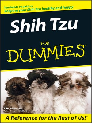 cover image of Shih Tzu For Dummies